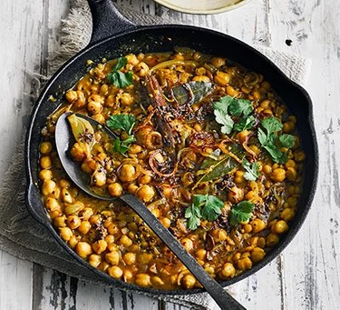 Ινδικό dhal με ρεβύθια και καρύδα